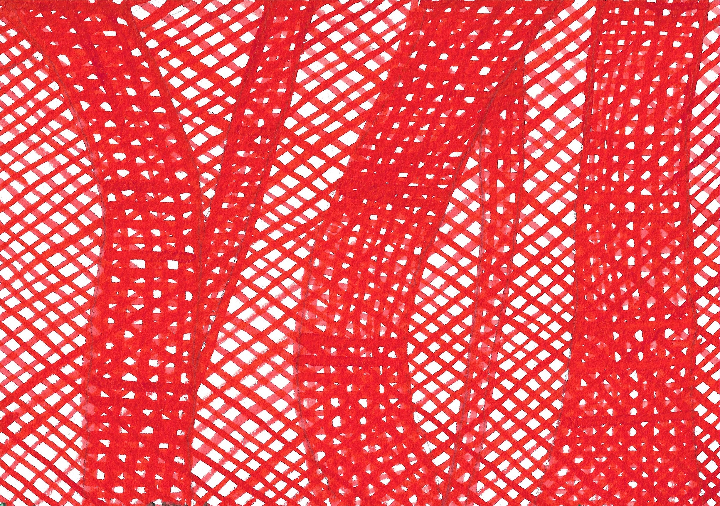 A watercolor illustration featuring an orange grid background with tree outlines on textured paper.